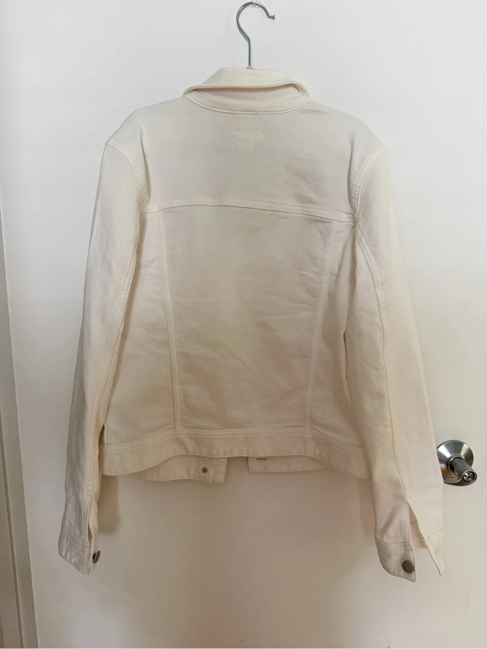 Crewcuts Girls' White Denim Jacket